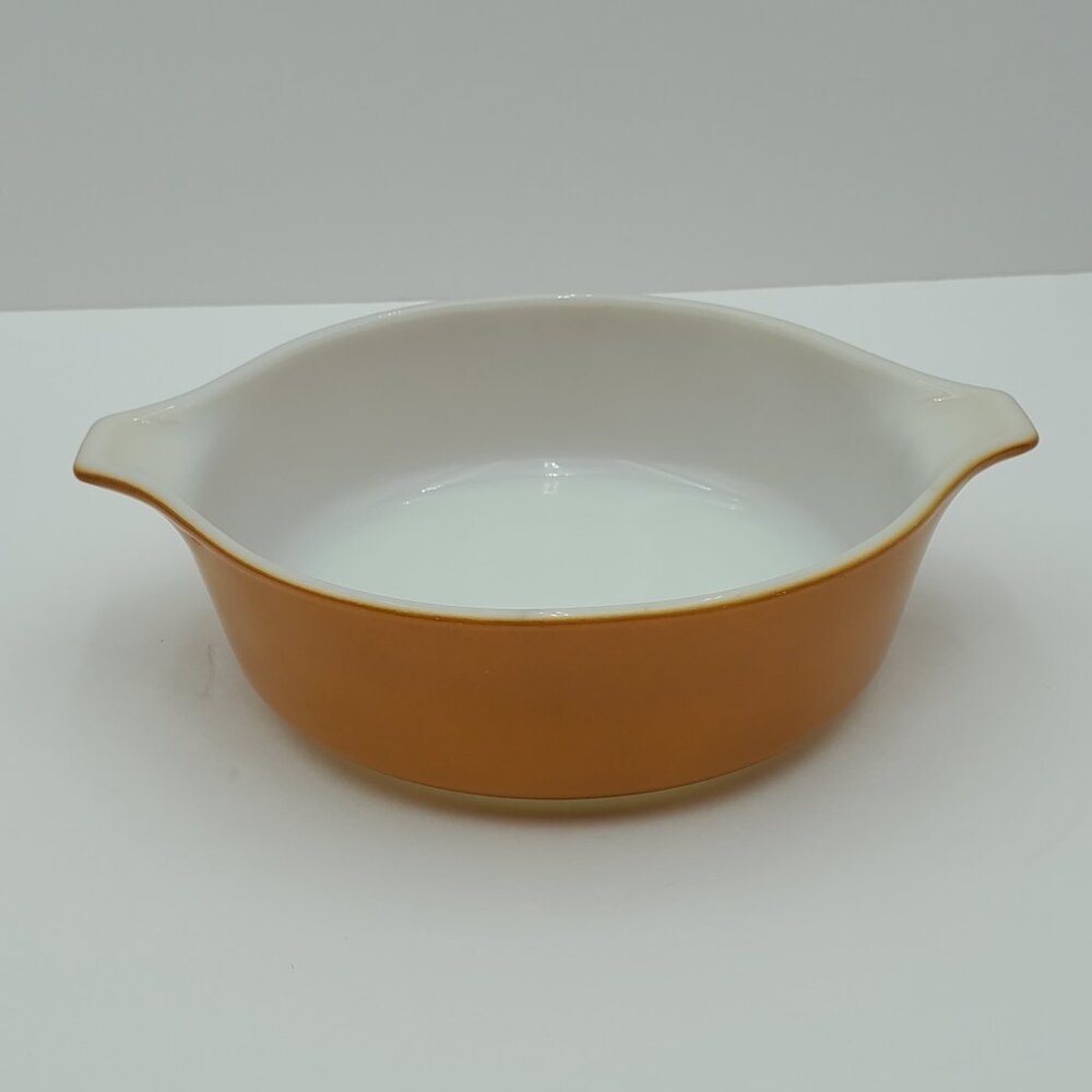 Pyrex Old Orchard 1 Pint Casserole Dish #471 1 Pt Handled Serving Dish